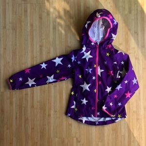 Land’s End Kids Waterproof Rain Jacket with Stars